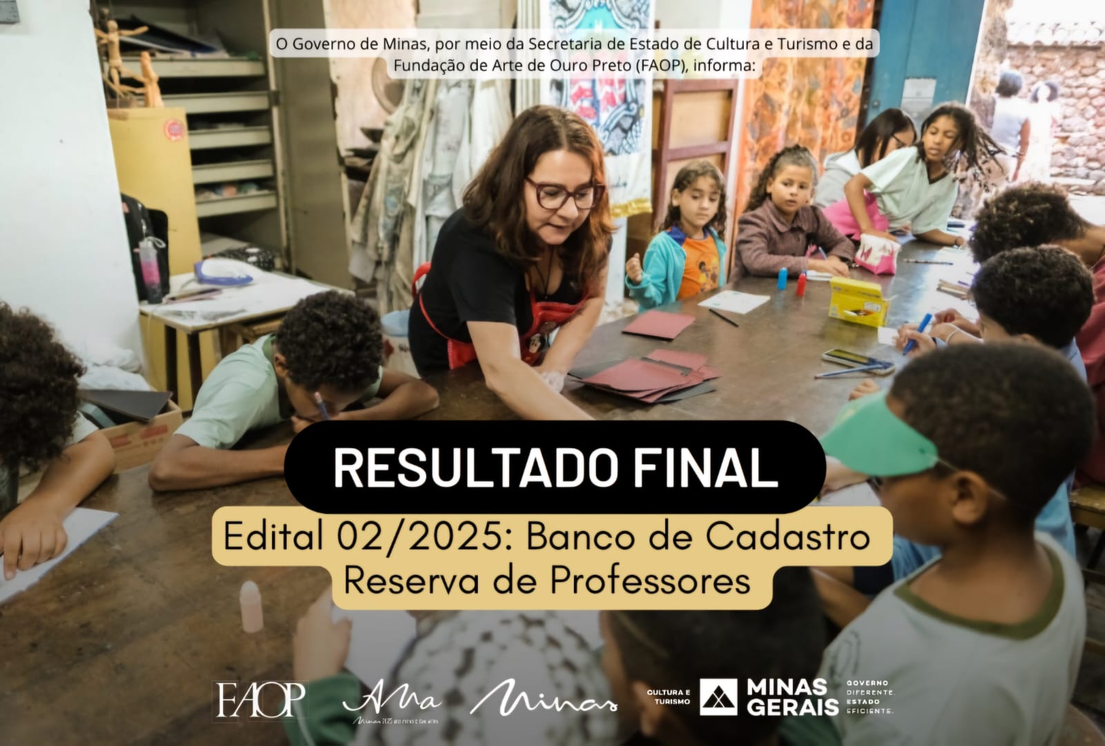 FAOP divulga resultado final de processo seletivo para Cadastro Reserva de Professores