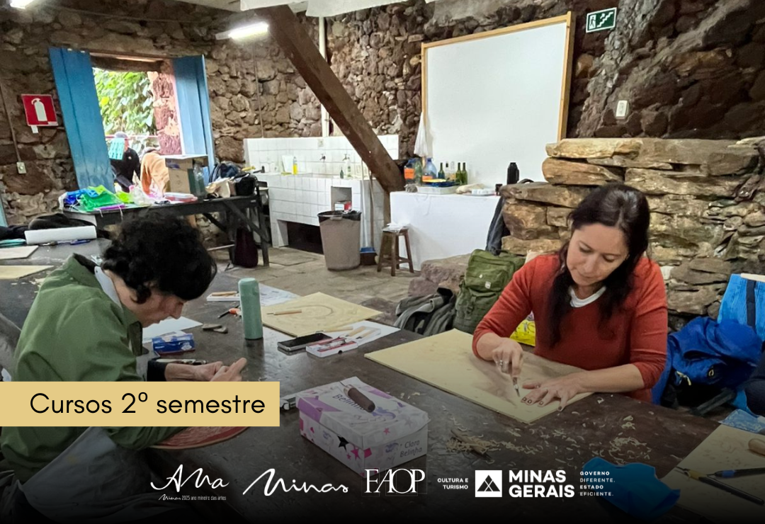 Começam na próxima terça-feira as inscrições para turmas do 2º semestre do Núcleo de Arte & Ofícios da Faop