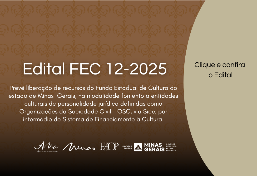 Faop lança edital de Manutenção de Atividades Artístico-culturais de Organizações da Sociedade Civil