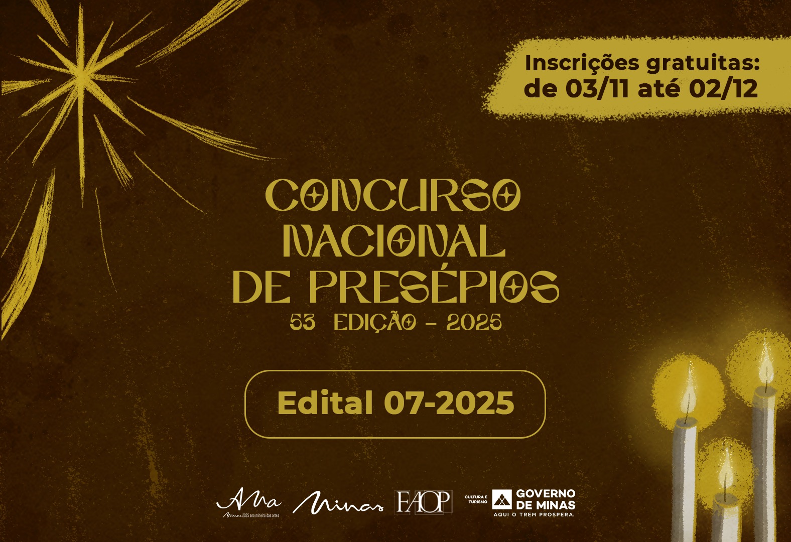 Faop abre edital para o 53º Concurso Nacional de Presépios